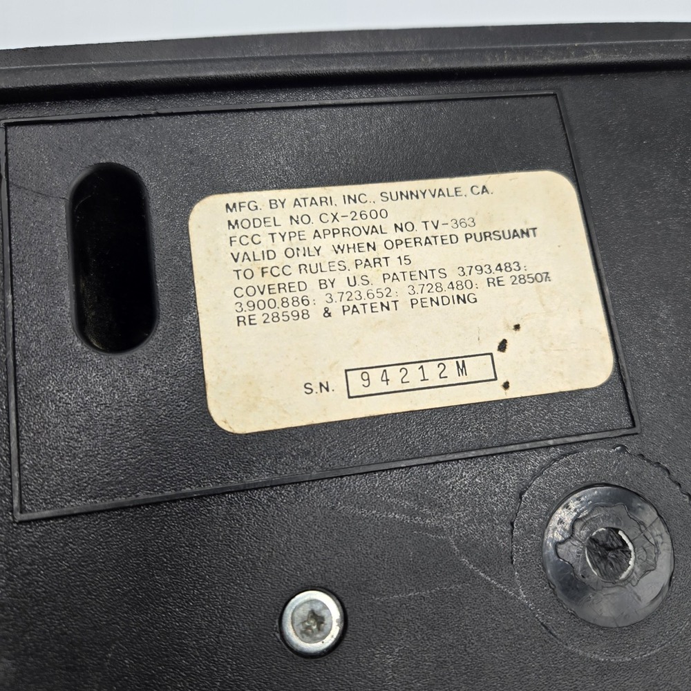 Atari CX2600 Console Heavy Sixer Sunnyvale RARE W/ Aftermarket Power Tested On - Picture 9 of 10